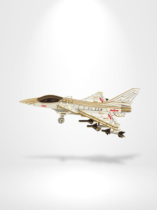 Puzzle 3D Airplane Wood | Brainstaker™ Bois