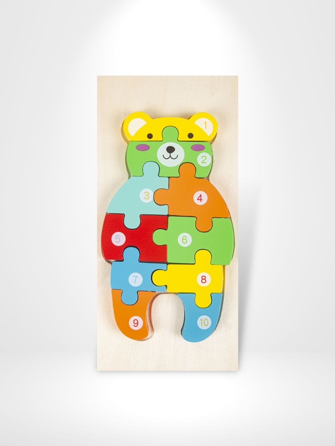 Jeu de puzzle en bois 3D pour enfants avec des animaux