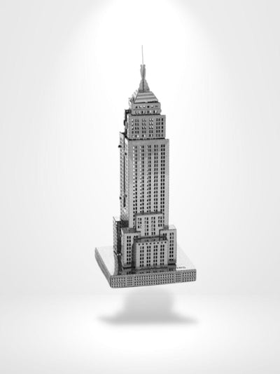 Puzzle 3D Assemblage Empire State Building | Brainstaker™ Argent