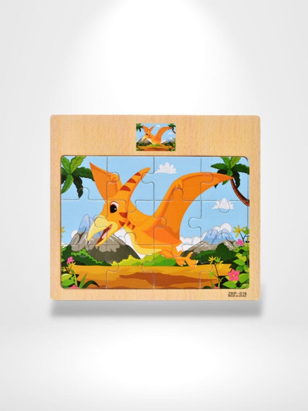 Puzzle 3D Bébé Dinosaure | Brainstaker™ Bois