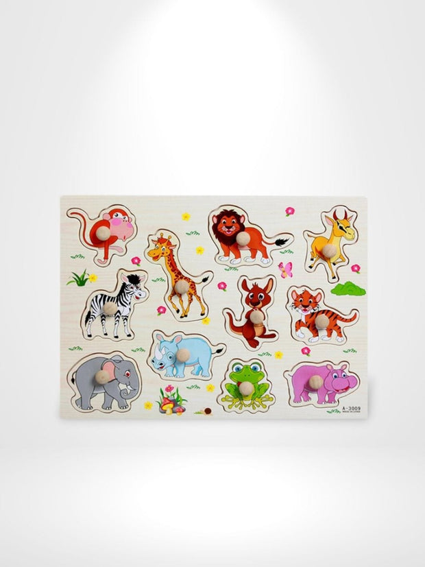 Puzzle 3D Bois Animaux Safari | Brainstaker™ Bois