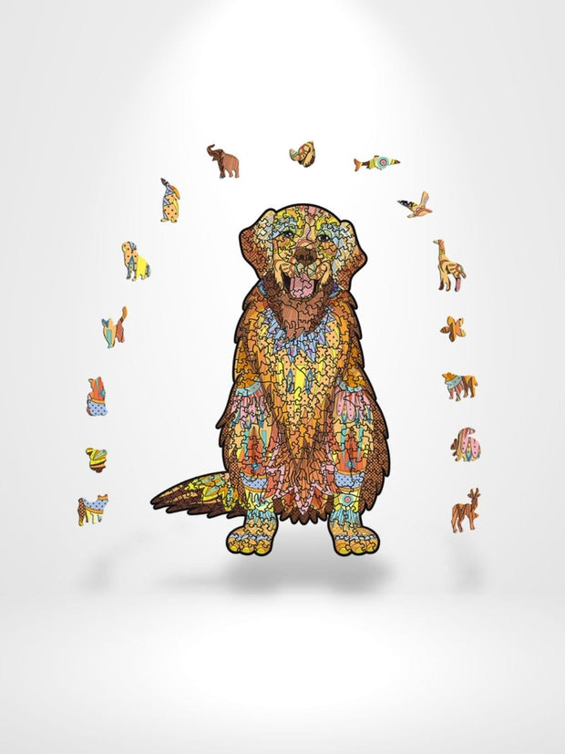 Puzzle 3D Chiens épagneul | Brainstaker™ Marron