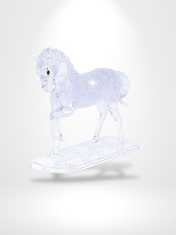 Puzzle 3D Crystal Horse | Brainstaker™ Transparent