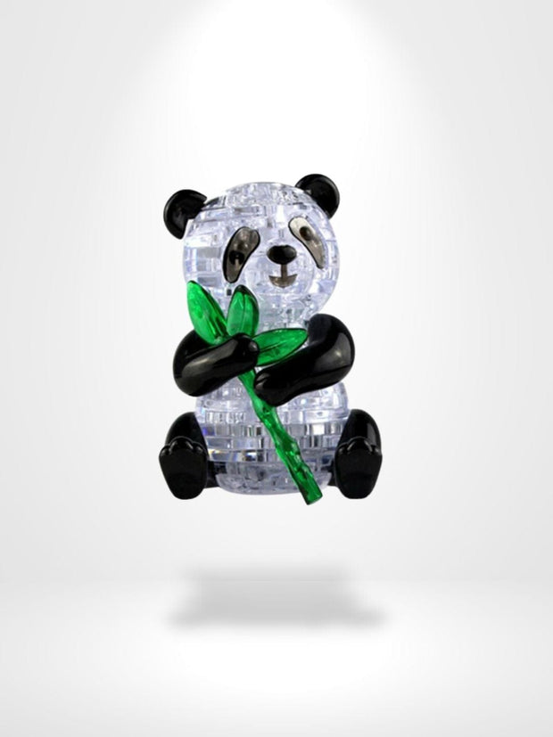 Puzzle 3D Crystal Panda |  Brainstaker™ Avec  lumière / Noir