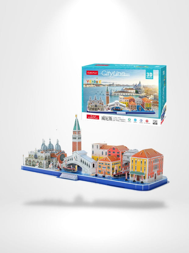 Puzzle 3D Des Monument Du Monde Italie | Brainstaker™ Gris Clair