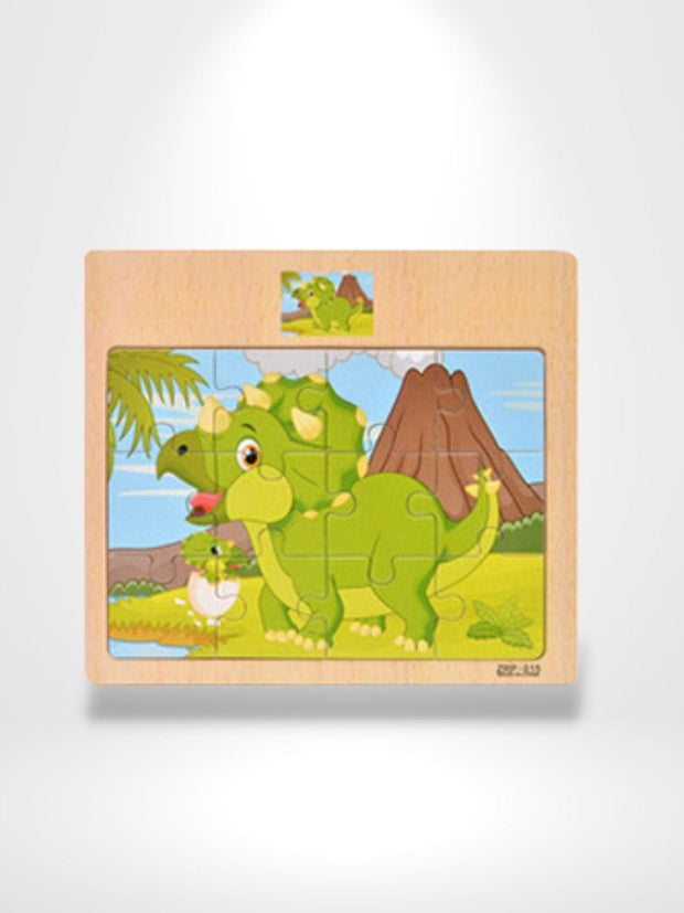  Puzzle 3D Dinosaure Animé | Brainstaker™ Bois