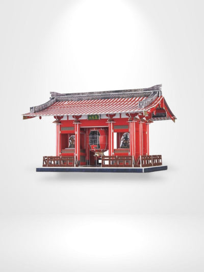 Puzzle 3D Diy Kaminarimon Porte De Senso-Ji Temple Japan| Brainstaker™ Rouge