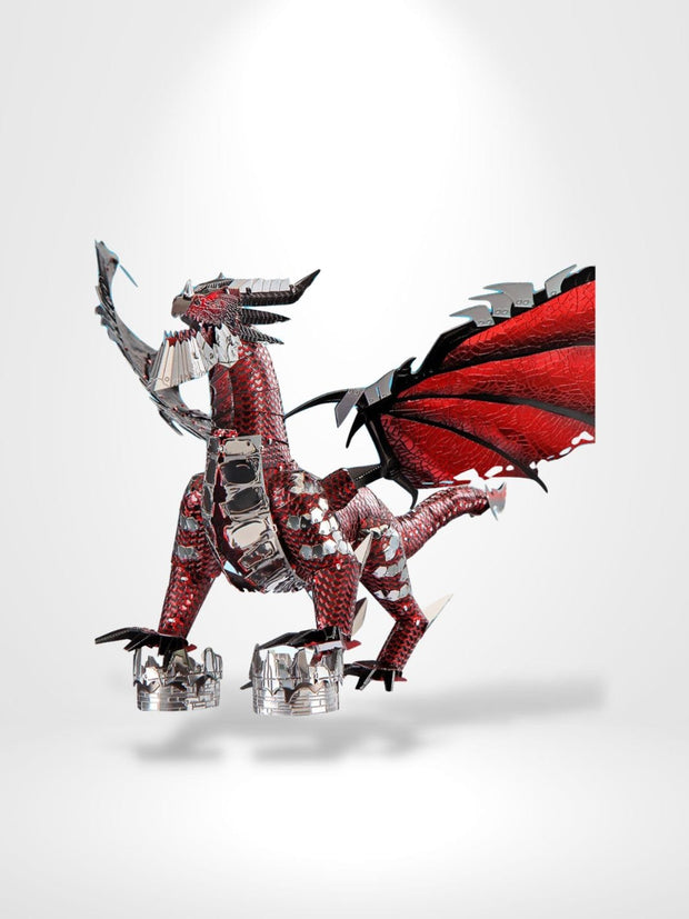 Puzzle 3D Dragon | Brainstaker™ Modèle 2 / Rouge