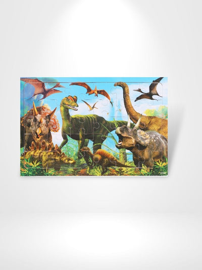 Puzzle 3D Enfant dinosaure | Brainstaker™ Marron