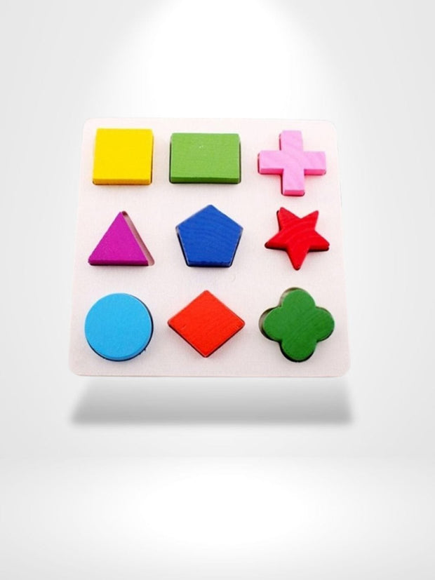 Puzzle 3D Géometrie Montessori | Brainstaker™ Rose