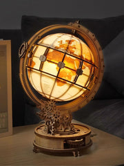 Puzzle 3D Globe lumineux | Brainstaker™ Bois