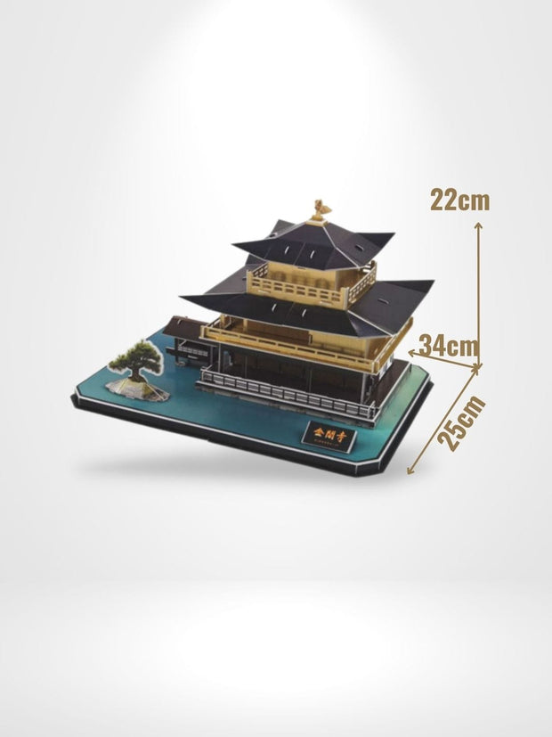 Puzzle 3D Golden Pavilion | Brainstaker™ Noir