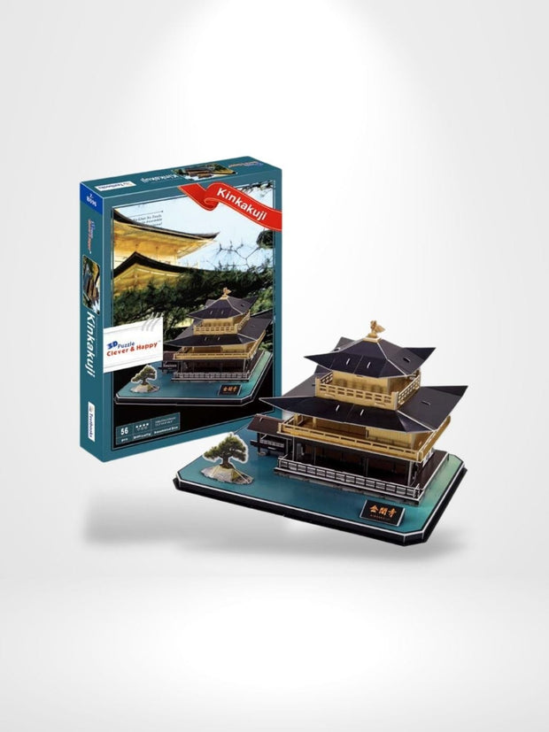 Puzzle 3D Golden Pavilion | Brainstaker™ Noir