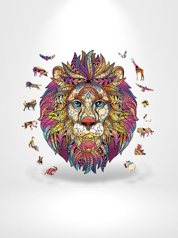 Puzzle 3D Lion | Brainstaker™ Violet