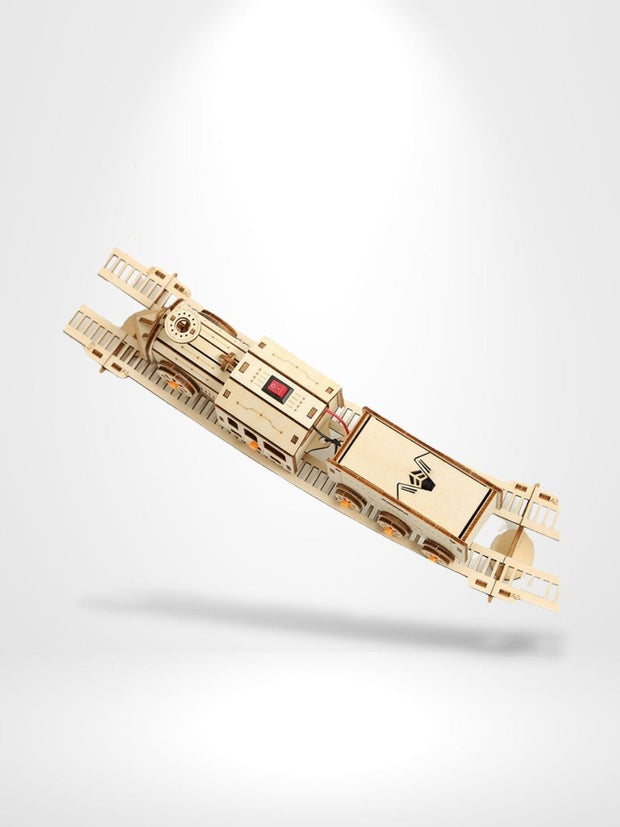 Puzzle 3D Locomotive  Mécanique En Bois | Brainstaker™