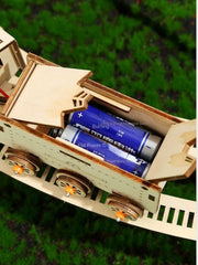 Puzzle 3D Locomotive  Mécanique En Bois | Brainstaker™