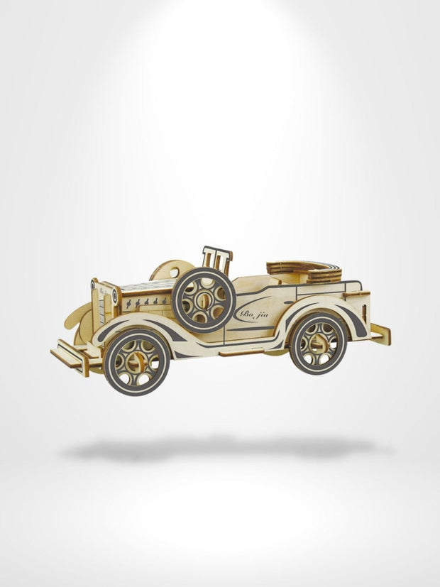 Puzzle 3D Mécanique Bois Voiture  | Brainstaker™ Bois