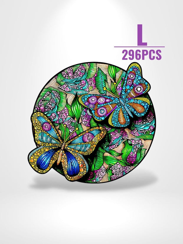 Puzzle 3D Papillon | Brainstaker™ L 296pcs / Vert