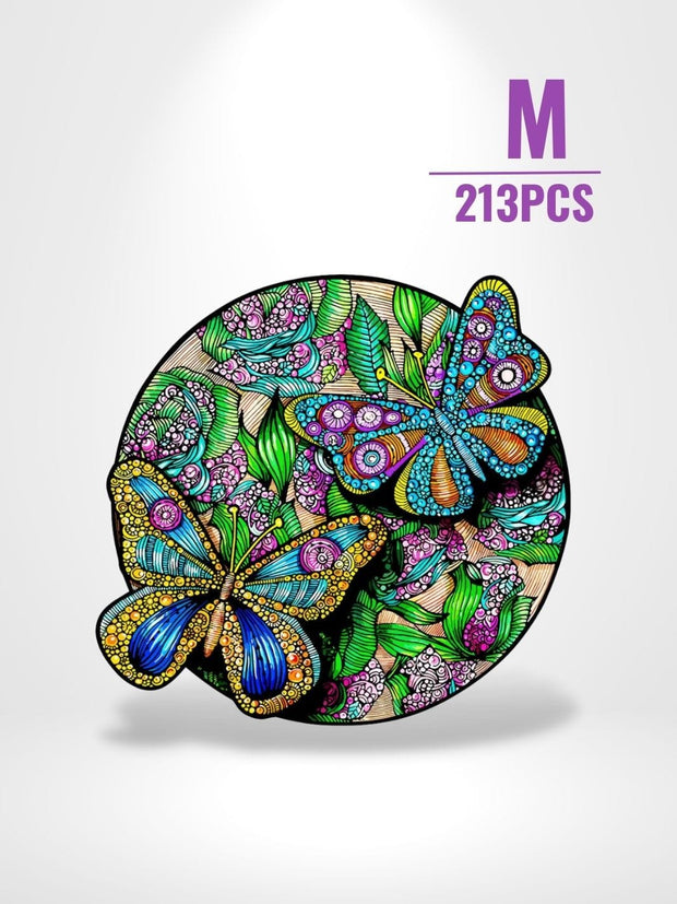 Puzzle 3D Papillon | Brainstaker™ M 213pcs / Vert