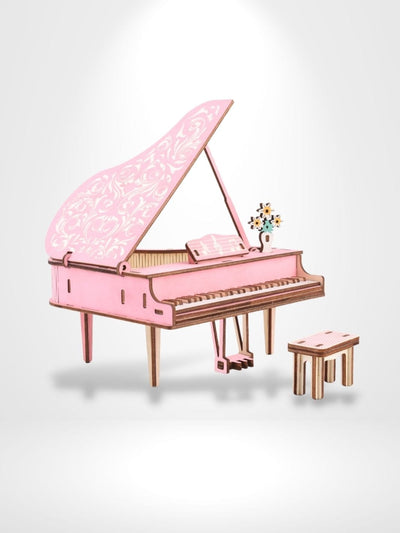 Puzzle 3D Plan Piano En Bois Pièce  | Brainstaker™ Rose