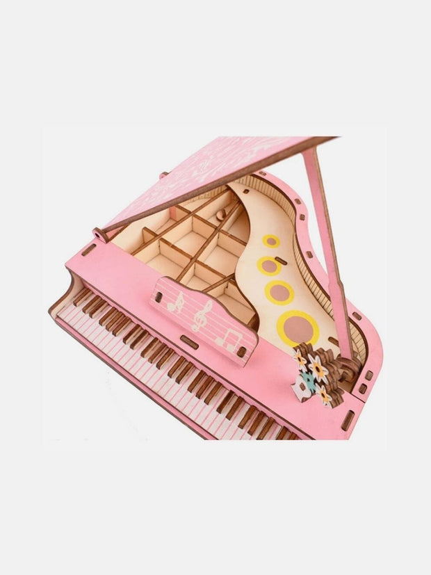 Puzzle 3D Plan Piano En Bois Pièce  | Brainstaker™ Rose