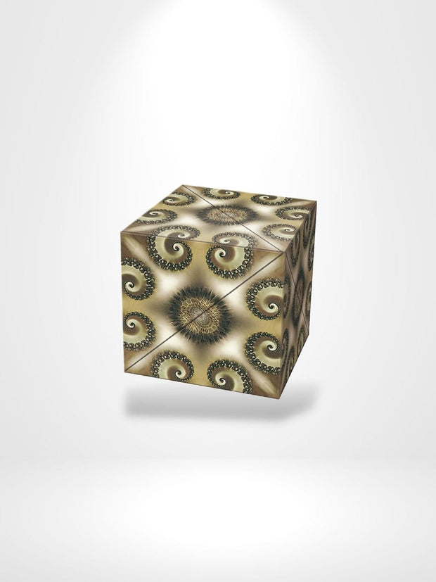 Puzzle 3D Printed Cube | Brainstaker™ Marron