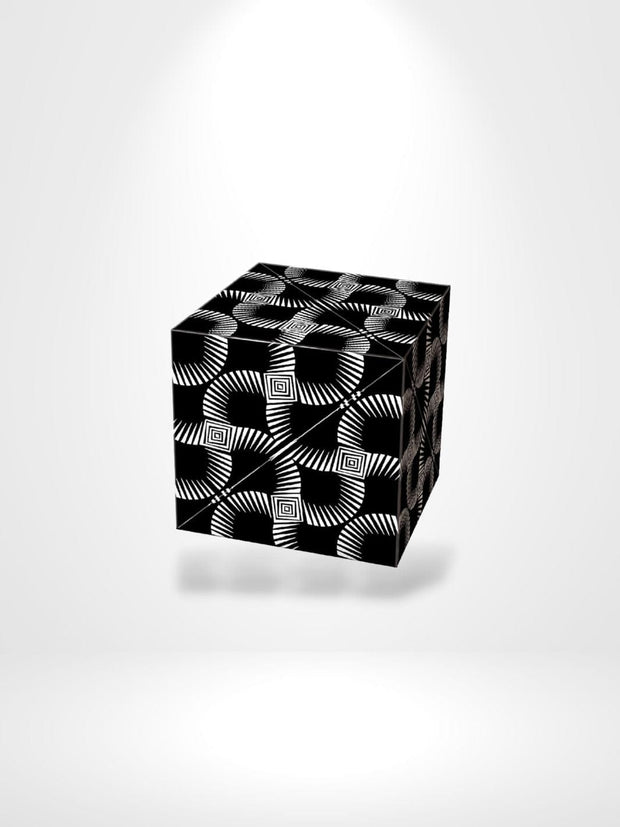 Puzzle 3D Printed Cube | Brainstaker™ Noir