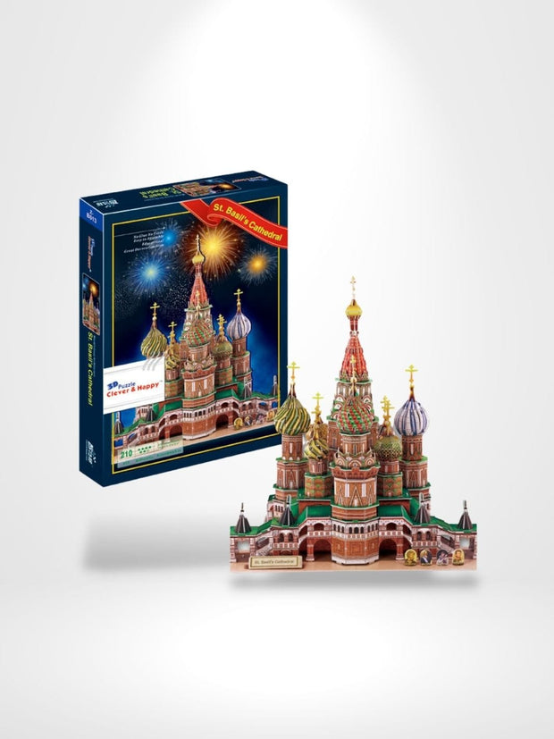 Puzzle 3D Russie | Brainstaker™ Marron