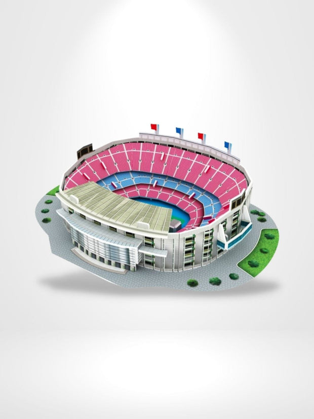 Puzzle 3D Stade De Foot Barcelone | Brainstaker™ Gris Clair