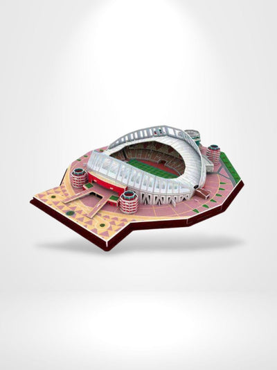 Puzzle 3D Stade De France | Brainstaker™ Gris Clair