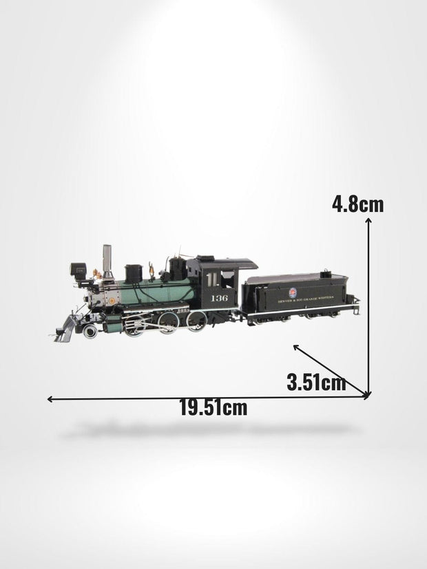 Puzzle 3D Steam train | Brainstaker™ Noir