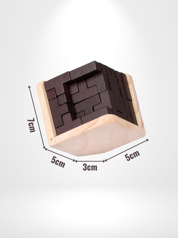 Puzzle 3D Tetris Cube | Brainstaker™ Noir