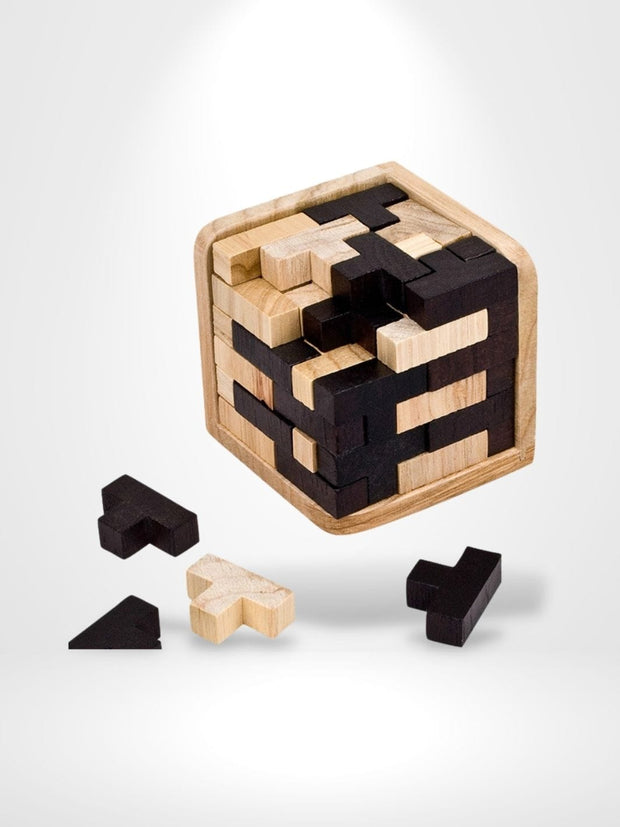 Puzzle 3D Tetris Cube Solution  | Brainstaker™ Bois