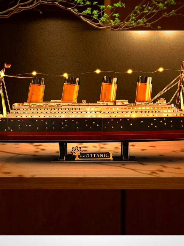 Puzzle 3D Titanic Led