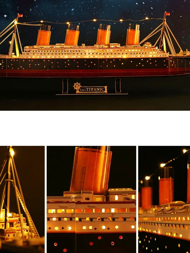 Puzzle 3D Titanic Led