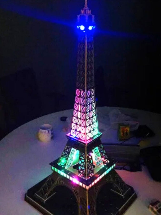 Puzzle 3D Tour Eiffel lumineuse | Brainstaker™ Bronze