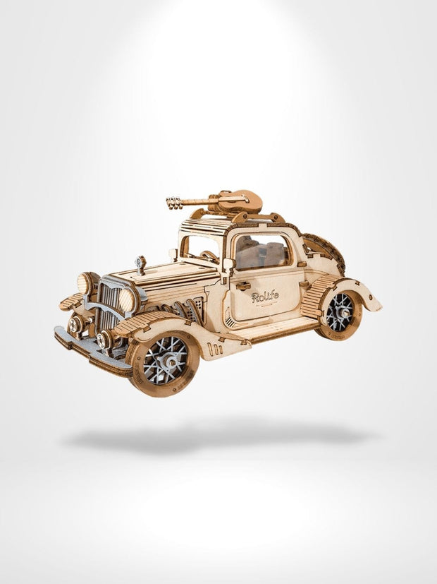 Puzzle 3D Voiture ancienne | Brainstaker™ Bois