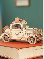 Puzzle 3D Voiture ancienne | Brainstaker™ Bois