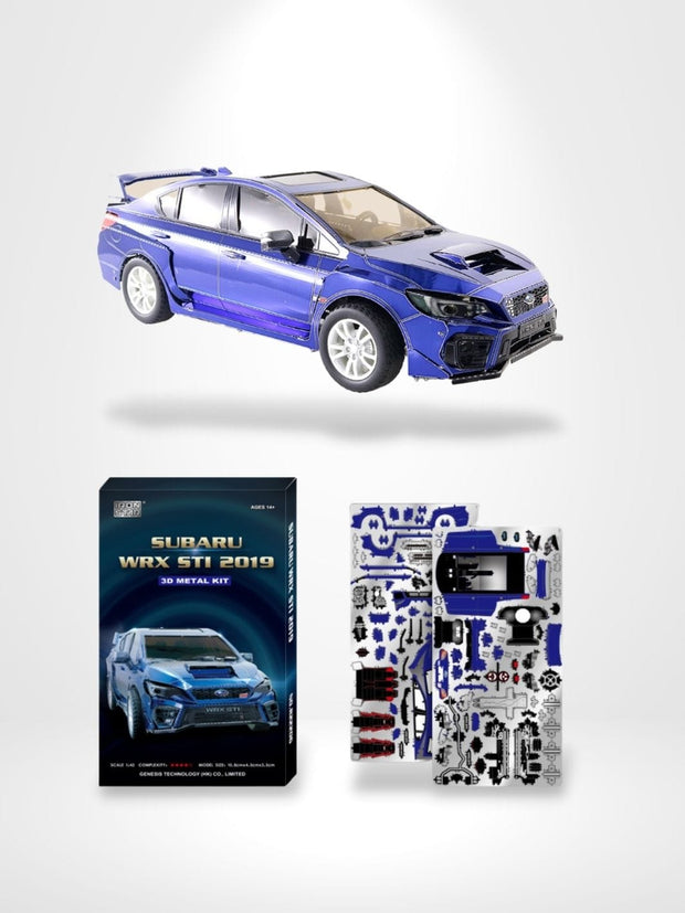 Puzzle 3D Voiture bleu | Brainstaker™