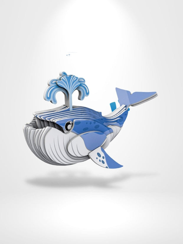 Puzzle 3D Whale | Brainstaker™ Bleu